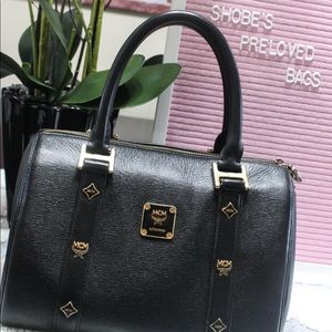 Authentic vintage MCM boston bag